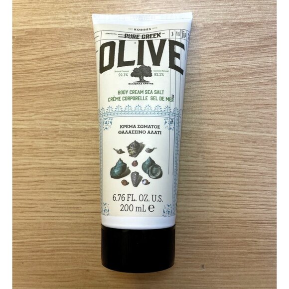 Korres Pure Greek Olive Body Cream Sea Salt 6.75 FL OZ Hydrating Cream - Picture 1 of 8